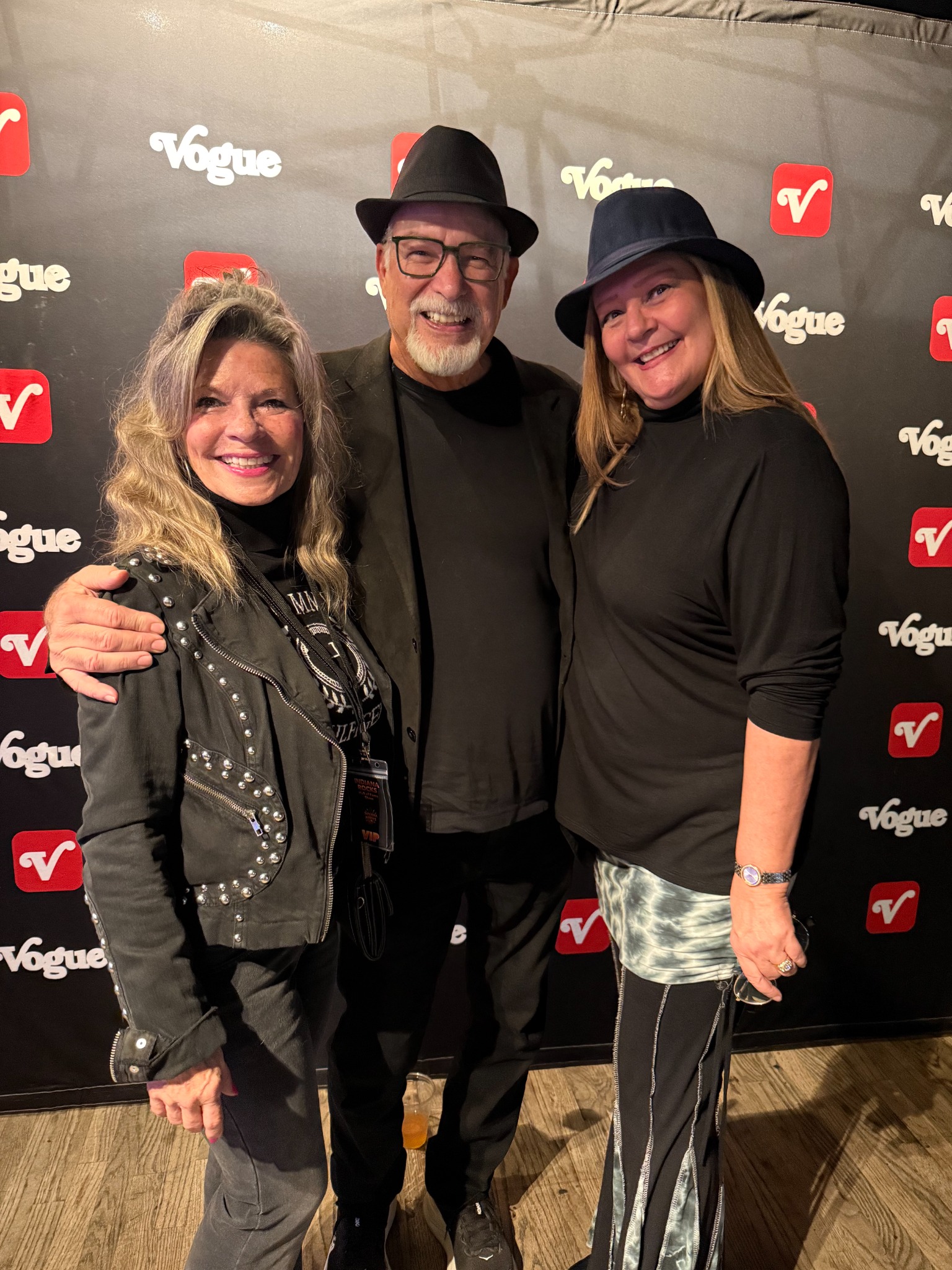 Larry Hughey, Kim Harvey, and Lisa Baldwin at The Vogue